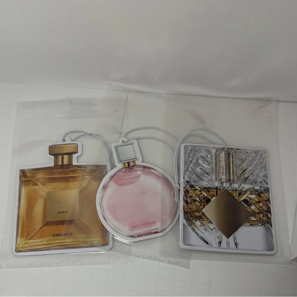 Perfume Bottle shaped Air Fresheners Set of 3